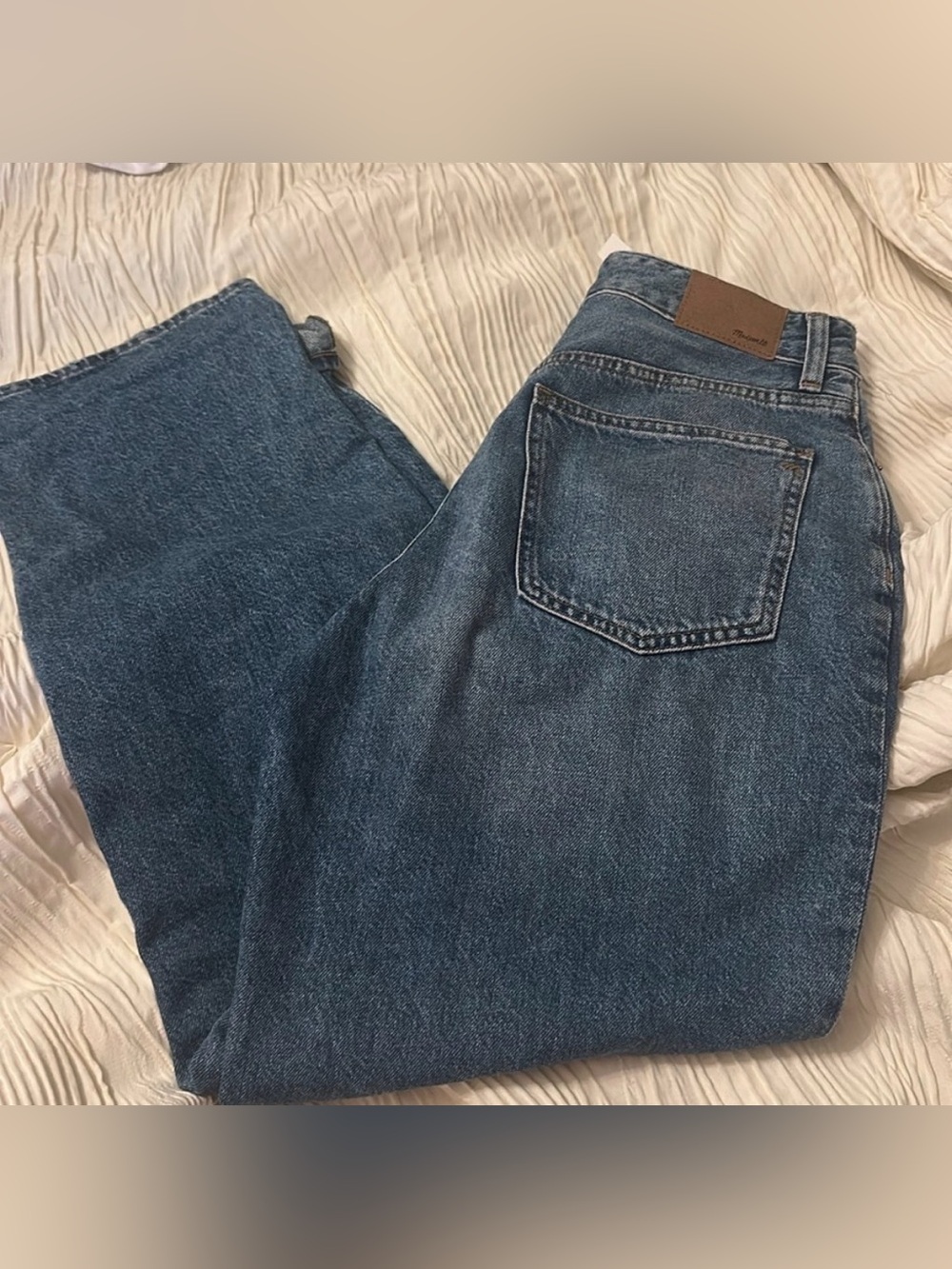 NWT Madewell Curvy Baggy Straight Jeans Leticia Wash
